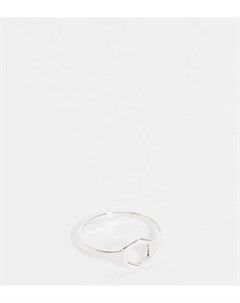 Серебряное массивное кольцо с дизайном в форме шестиугольника Kingsley ryan curve