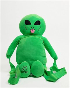 Плюшевый рюкзак зеленого цвета RIPNDIP Lord Alien Rip n dip