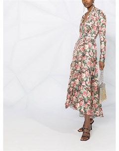 Платье макси с цветочным принтом Paco rabanne