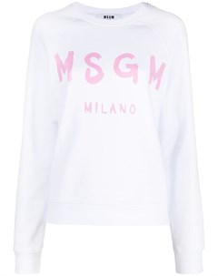 Толстовка с логотипом и длинными рукавами Msgm