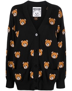 Жаккардовый кардиган Teddy Bear Moschino