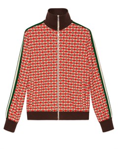 Жаккардовая куртка с геометричным узором Gucci