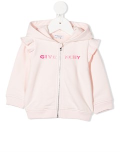 Худи на молнии с вышитым логотипом Givenchy kids