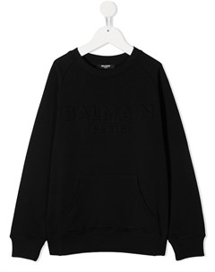 Толстовка с логотипом на груди Balmain kids