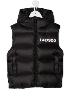 Дутый жилет с логотипом Dsquared2 kids