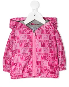 Куртка с капюшоном и логотипом Moschino kids