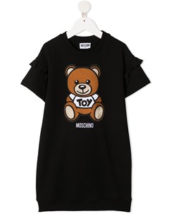 Платье футболка с принтом Moschino kids