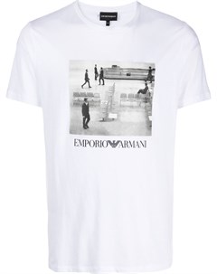 Футболка с фотопринтом Emporio armani