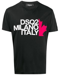 Футболка Milano Italy с круглым вырезом Dsquared2