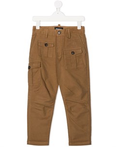 Зауженные брюки с карманами Dsquared2 kids