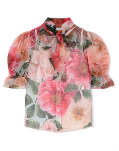 Рубашка с цветочным принтом Dolce & gabbana kids