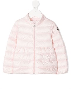 Пуховик с нашивкой логотипом Moncler enfant