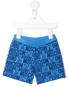 Шорты из джерси с монограммой Moschino kids