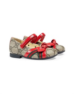 Балетки с узором GG Supreme Gucci kids