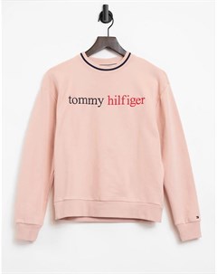 Розовый свитшот для дома Tommy hilfiger
