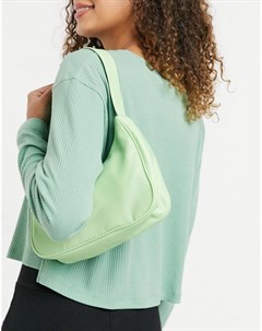 Зеленая сумка на плечо из переработанных материалов Hilma Monki