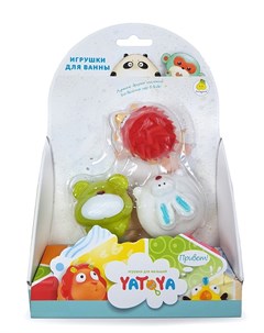 Игрушка для ванной Лесные жители ежик зайка медвежонок Yatoya