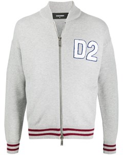 Бомбер на молнии с логотипом D2 Dsquared2