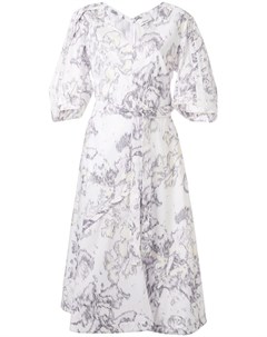 Платье с пышными рукавами и принтом Abstract Daisy 3.1 phillip lim