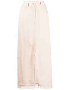 Юбка макси с бахромой на кармане Nanushka