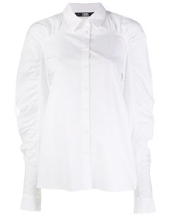 Поплиновая блузка со сборками Karl lagerfeld