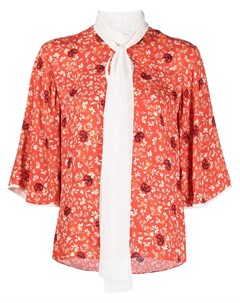 Блузка с завязками и цветочным принтом Chloe