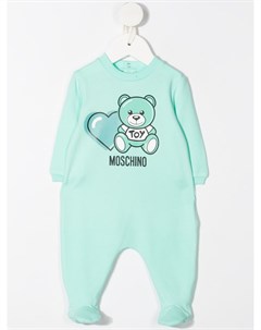 Комплект Teddy Bear из пижамы и нагрудника с шапкой Moschino kids