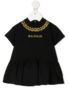 Платье футболка с вышивкой Balmain kids