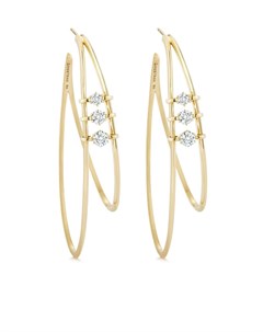 Золотые серьги кольца Penelope с бриллиантами Jade trau