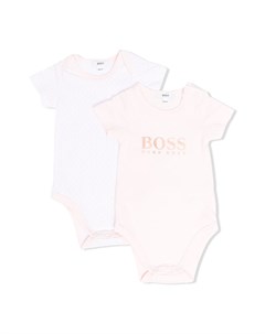 Комплект из двух боди с логотипом Boss kidswear