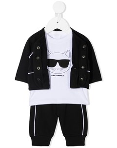 Спортивный костюм с принтом Choupette Karl lagerfeld kids