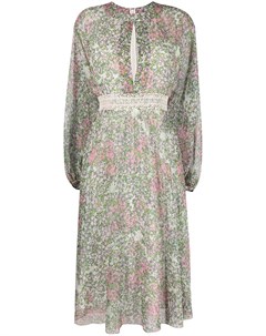 Платье миди с цветочным принтом Giambattista valli