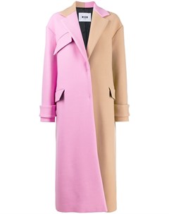 Двухцветное пальто Msgm