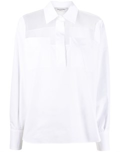 Блузка с прозрачной вставкой Valentino