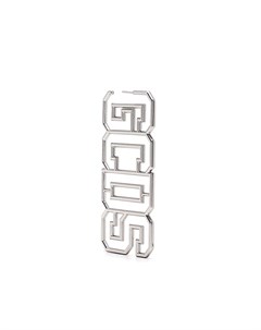 Серьги с логотипом Gcds