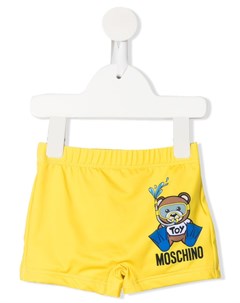 Плавки шорты с логотипом и принтом Moschino kids