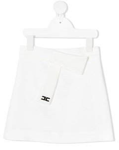 Облегающая юбка мини с логотипом Elisabetta franchi la mia bambina