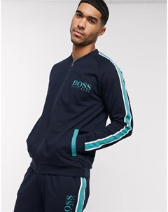 Темно синяя олимпийка от комплекта с логотипом BOSS bodywear Authentic Boss bodywear