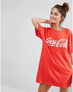 Футболка с большим принтом Coca Cola ASOS Asos tall