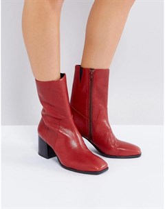 Красные кожаные ботинки Luna Vagabond