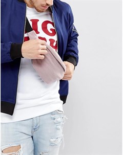 Флисовая сумка кошелек на пояс лилового цвета ASOS Asos design