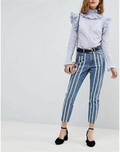 Зауженные джинсы в винтажном стиле Lost ink