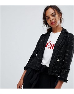 Блейзер из ткани букле в клетку River island petite