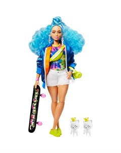 Кукла Экстра с голубыми волосами Barbie