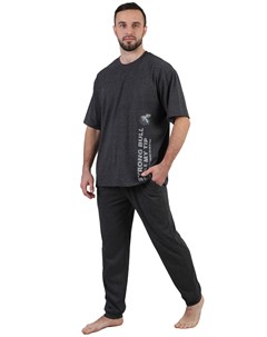 Муж пижама Чёрный бык Черный р 42 Оптима трикотаж