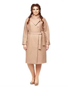 Женское пальто из текстиля с воротником Мосмеха