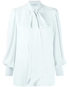 Блузка с пышными рукавами и бантом Givenchy