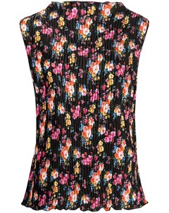 Плиссированная блузка с цветочным принтом Msgm
