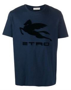 Футболка с фактурным логотипом Etro