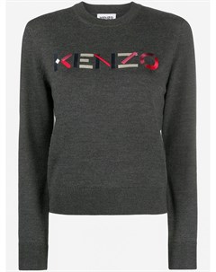 Пуловер с вышитым логотипом Kenzo